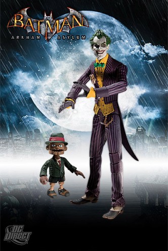 Batman Arkham Asylum Series 1 Action Figure The Joker with Scarface 17 cm