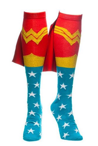 Wonder Woman - Knee High Sock, Caped