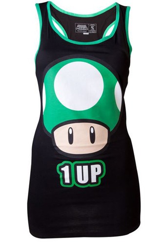 Camiseta - Nintendo 1UP "tirantes" Chica