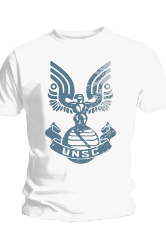 Camiseta - HALO 3 "UNSC" Blanca