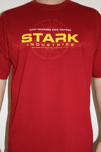 Camiseta - IRON MAN "STARK INDUSTRIES" ROJA
