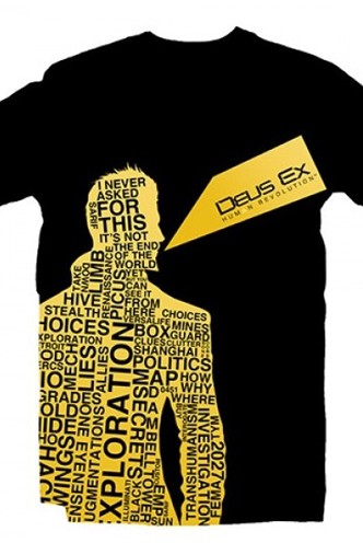 Deus Ex 3 T-Shirt Words Official 