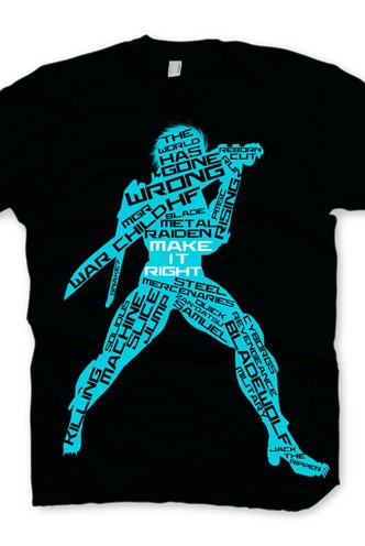 Camiseta - Metal Gear Rising: Revengeance "Silueta Raiden"