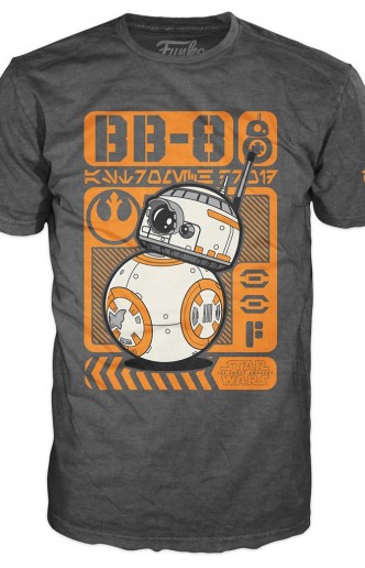 Camiseta Pop! Tees: Star Wars - BB-8 Type Poster