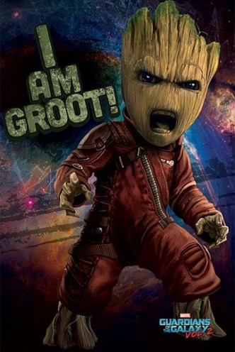 Guardianes de la Galaxia Vol. 2 - Póster Angry Groot 