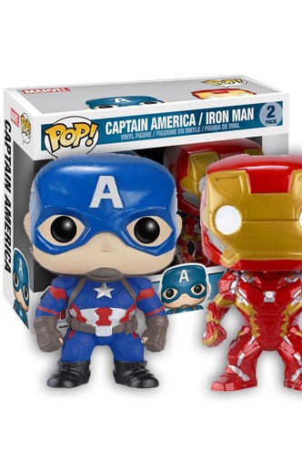 Pop! Marvel: America Captain & Iron Man Pack 2