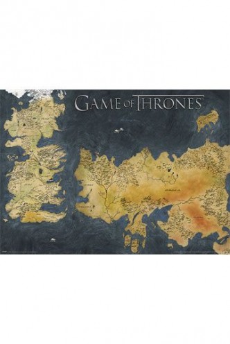 Game of Thrones - Metallic Poster Westeros & Essos 