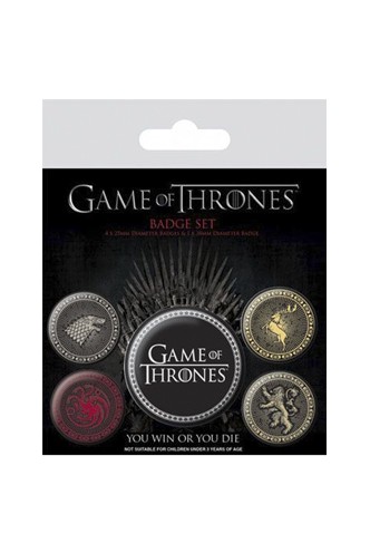 Game Of Thrones - Pin Badges 5-Pack Great Houses