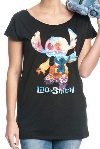 Lilo & Stitch - Ladies T-Shirt On The Beach
