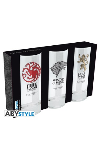 Game of Thrones - 3 glasses set