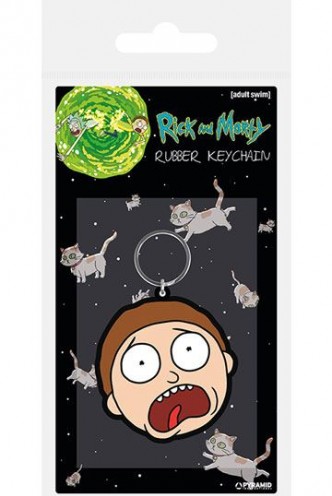 Rick & Morty - Rubber Keychain Morty Terrified Face