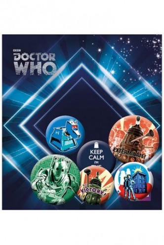 Doctor Who - Pin Badges 6-Pack Retro