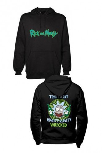 Rick and Morty - Hooded Sweater Riggity Riggity Wrecked