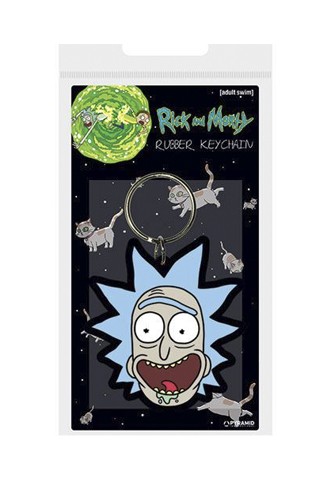 Rick y Morty - Llavero caucho Rick Crazy Smile