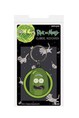 Rick y Morty - Llavero caucho Pickle Rick 