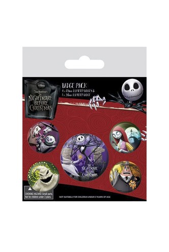 Nightmare Before Christmas - Pin Badges 5-Pack