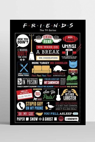 Friends - Maxi Poster Infographic