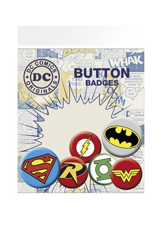 DC Comics - Pin Badges 6-Pack Logos