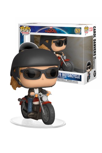 Pop! Ride: Captain Marvel - Carol Danvers on Motorcycle