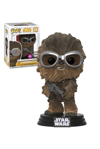 Pop! Star Wars: Solo - Chewbacca w/ Goggles Flocked Exclusivo