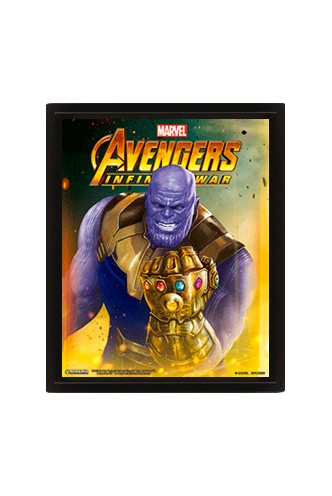 Marvel - Cuadro 3D Thanos Vengadores Infinity War