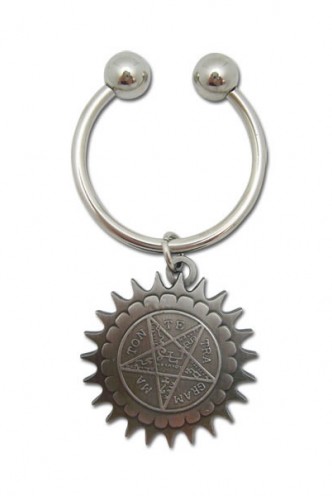 Black Butler- Pentagram Metal Keychain