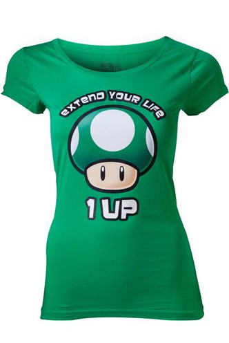 Camiseta - Nintendo 1UP "Extend Your Life" Chica