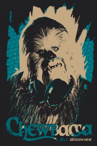 Camiseta Star Wars Dj Wookie