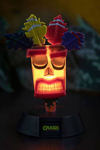 Crash Bandicoot lámpara 3D Icon Aku Aku