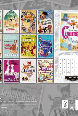 Disney - Vintage Calendario 2018 *INGLÉS*