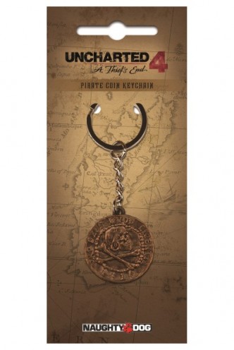 Uncharted 4: A Thief's End Keychain Pirate Coin