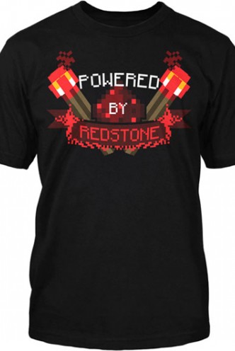 Minecraft Camiseta Powered By Redstone