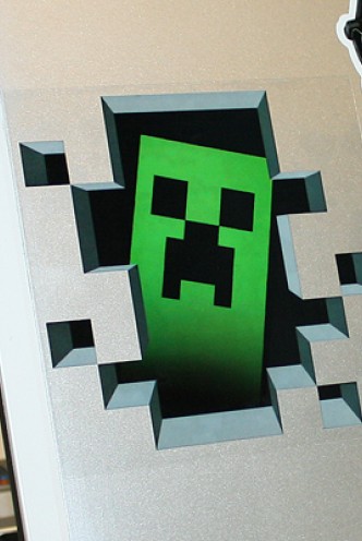 Minecraft pegatina Creeper Inside