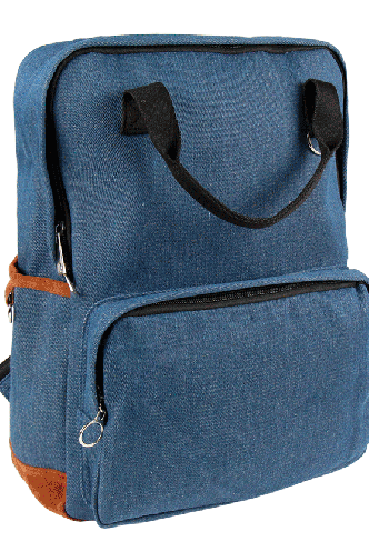 Denim Backpack with handle