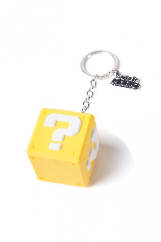 Nintendo - Question Mark Box Rubber 3D Keychain