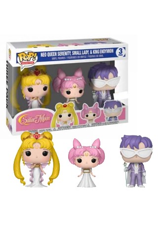 Pop! Animation: Sailor Moon - Serenity, Endy, Rini Exclusivo