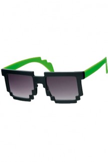 Gafas Pixel Verde/Negro