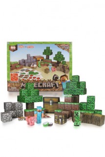Minecraft Papercraft 90 Piece Overworld Deluxe Set 
