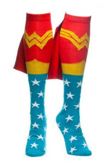 Wonder Woman - Knee High Sock, Caped