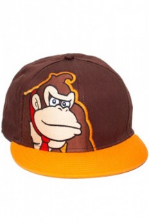 Nintendo Donkey Kong Brown Flex Fit Hat / Cap