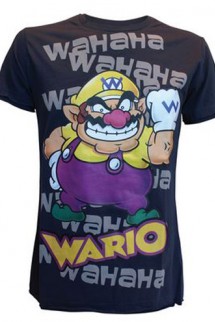 T-Shirt - Nintendo Nintendo Black Wario