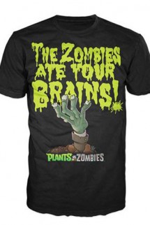 Camiseta - Plantas Vs. Zombis "The Zombies ate your Brains!"