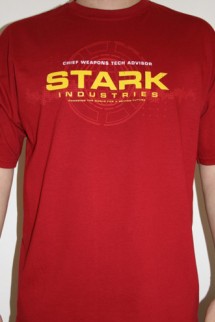 Camiseta - IRON MAN "STARK INDUSTRIES" ROJA