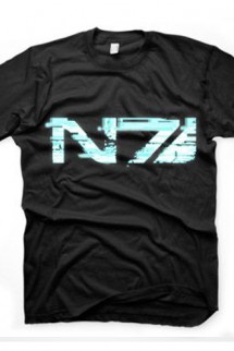 Camiseta - Mass Effect "N7 Logo" Negra