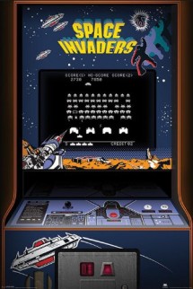 Maxi Poster - Space Invaders "Cabina Arcade" 61x91,5cm