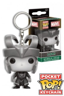 Pocket Pop! Keychain: Marvel - Loki Black and White Exclusive