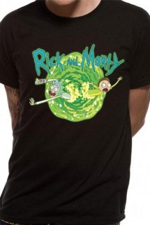 Rick and Morty - T-Shirt Black Portal