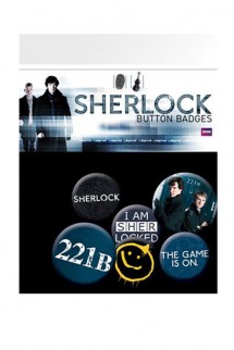 Sherlock - Pin Badges 6-Pack Mix