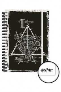 Harry Potter - Libreta A5 Deathly Hallows anillas