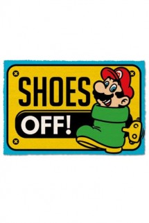 Super Mario - Felpudo Shoes Off 